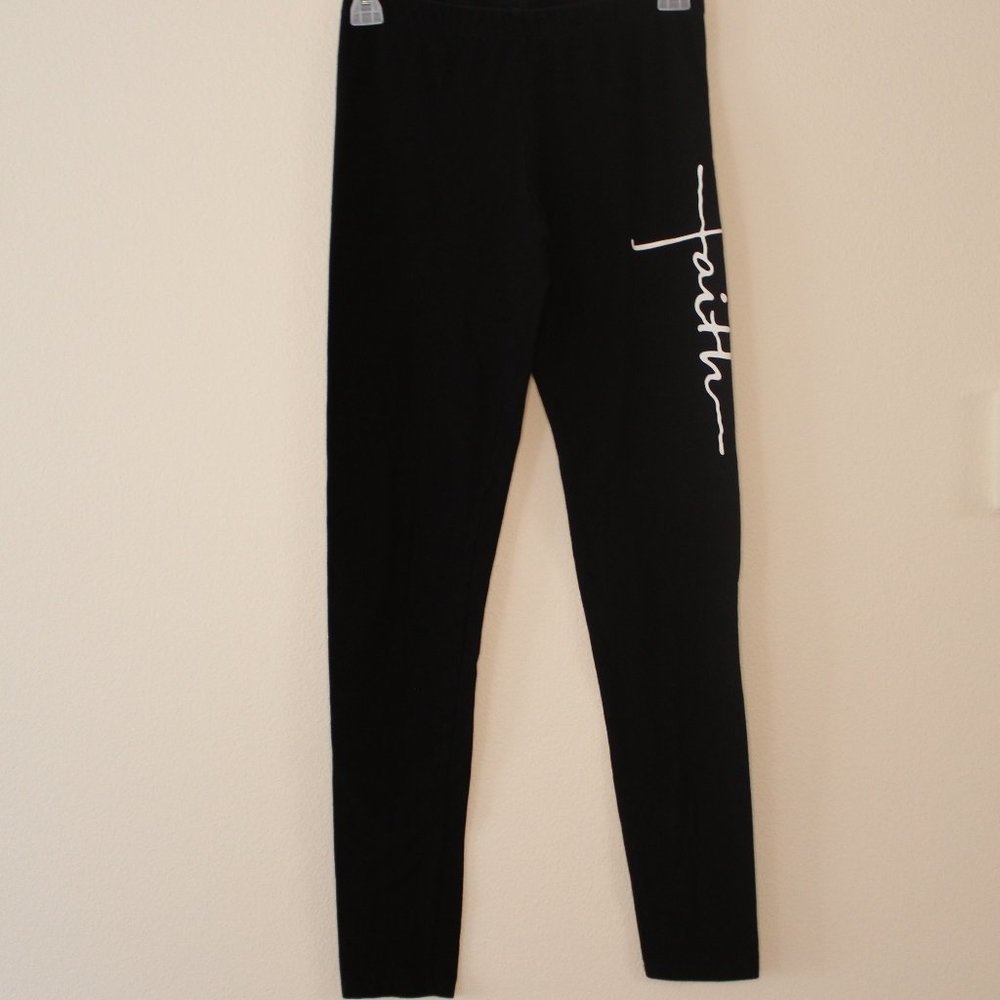 Faith Black Leggings Size M Size L